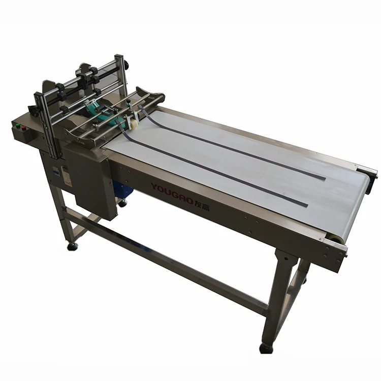 Automatic friction paging cheaper date code printer feeder machine with conveyor green belt