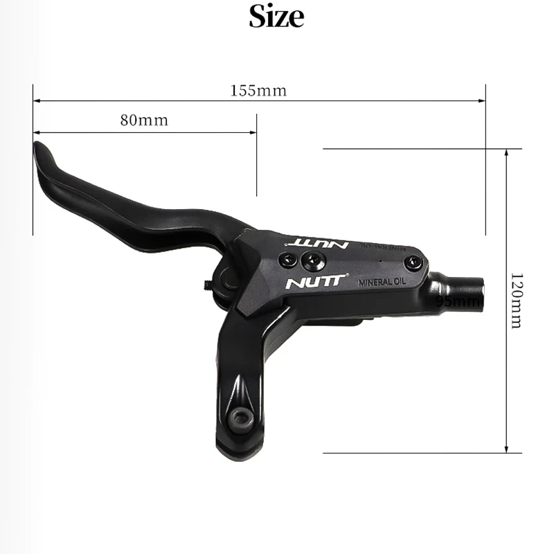 NUTT Electric Scooter Hydraulic Disc Brake 140 160mm B C Power-Off line Wire With HS1 Rotor FOR Zero 10X 11X KUGOO G1 E-scooter