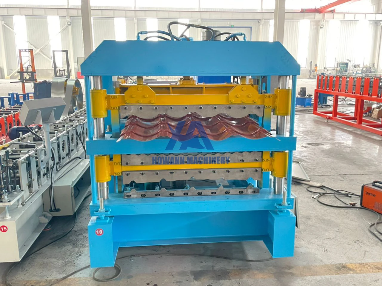 Hot Selling IBR Trapezoidal Roof Sheet Making Machine Three layer roll forming machine