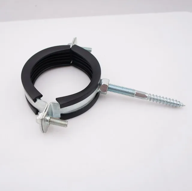 Heavy duty Pipe Clamp with Epdm rubber used for plumbing, hose clamp tube clamp