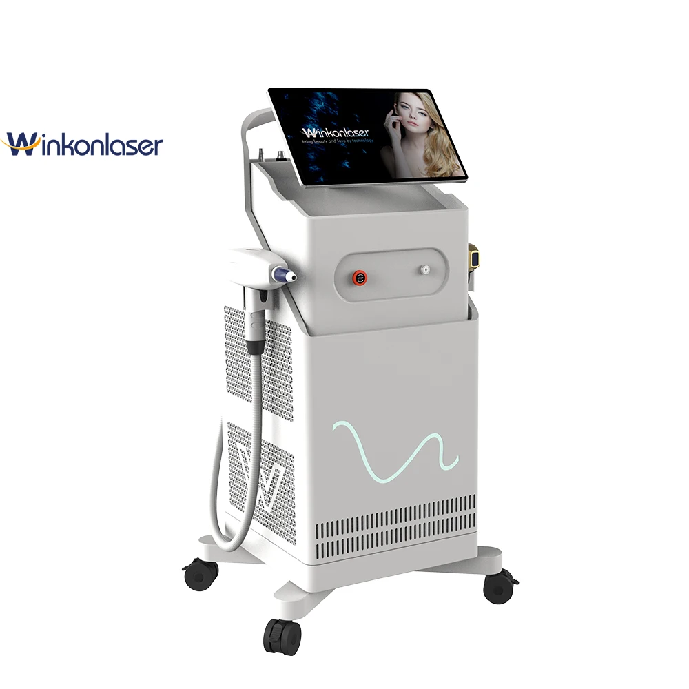 Professional 4 Wavelength Diode Laser Hair Removal Machine And Nd Yag Tattoo Removal Price