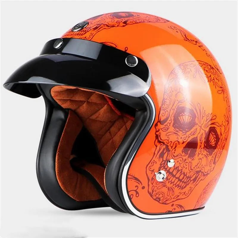 SUBO Classic Retro Motorbike Helmet style motorcycle helmet For Chopper bikes Hary style helmet