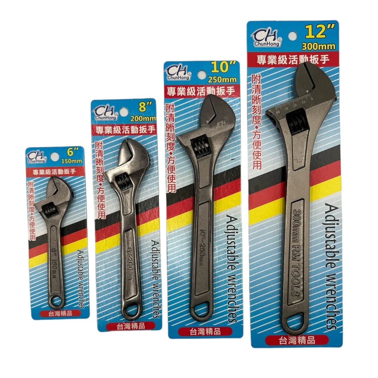 Best Selling Made In Taiwan Ch6 150Mmchrome Plated Forged Steel Adjustable Wrenches Spanner 6-Inch Tool For Export