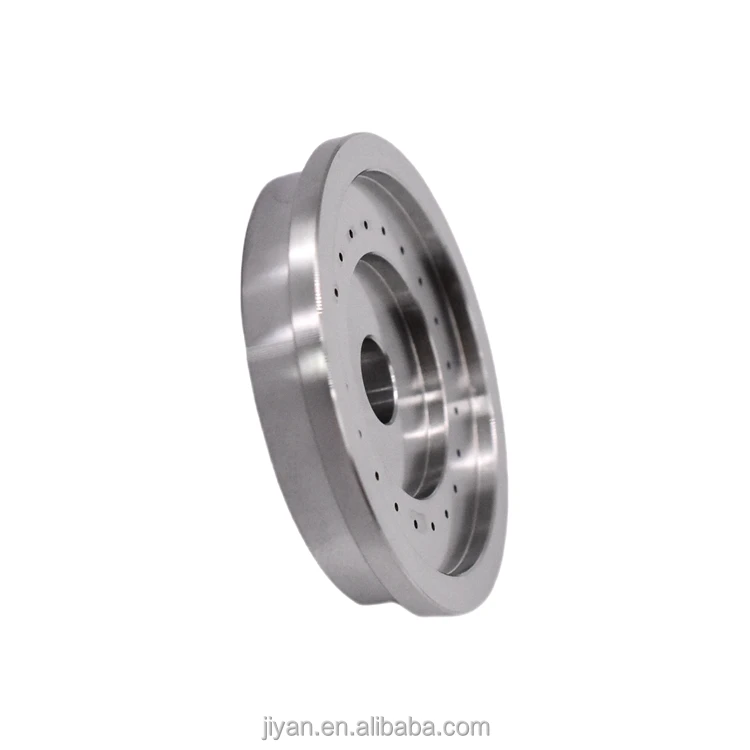 Изготовленный на заказ ЧПУ обработанный металлический прецизионный диск с большим центральным отверстием концентрические небольшие отверстия промышленного класса