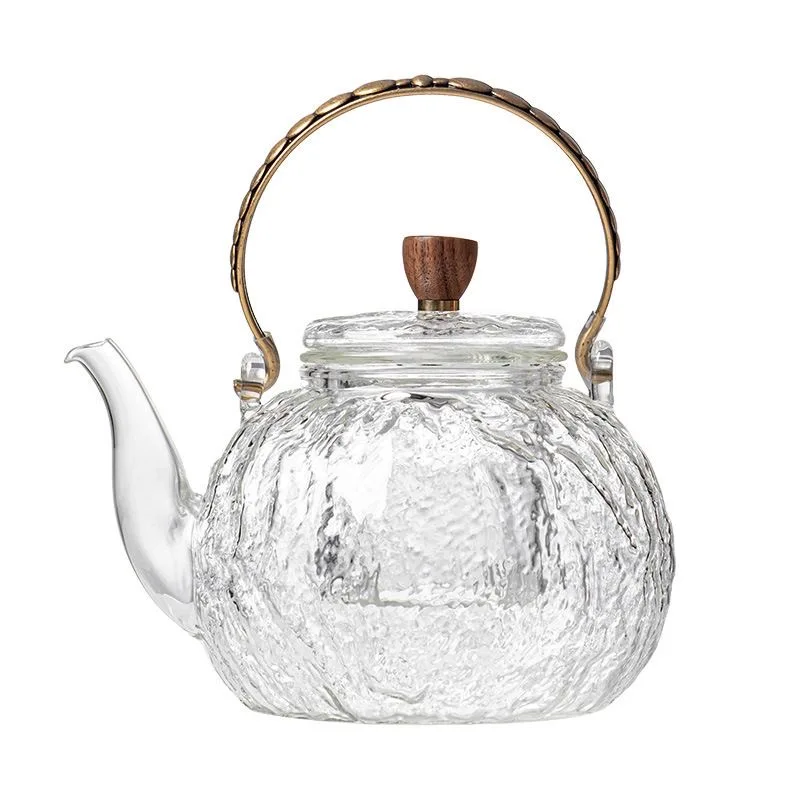 Eco-friendly Gift Set Wholesale Hot sale High Temperature Resistance High Borosilicate Glass Teapot Set With Filter