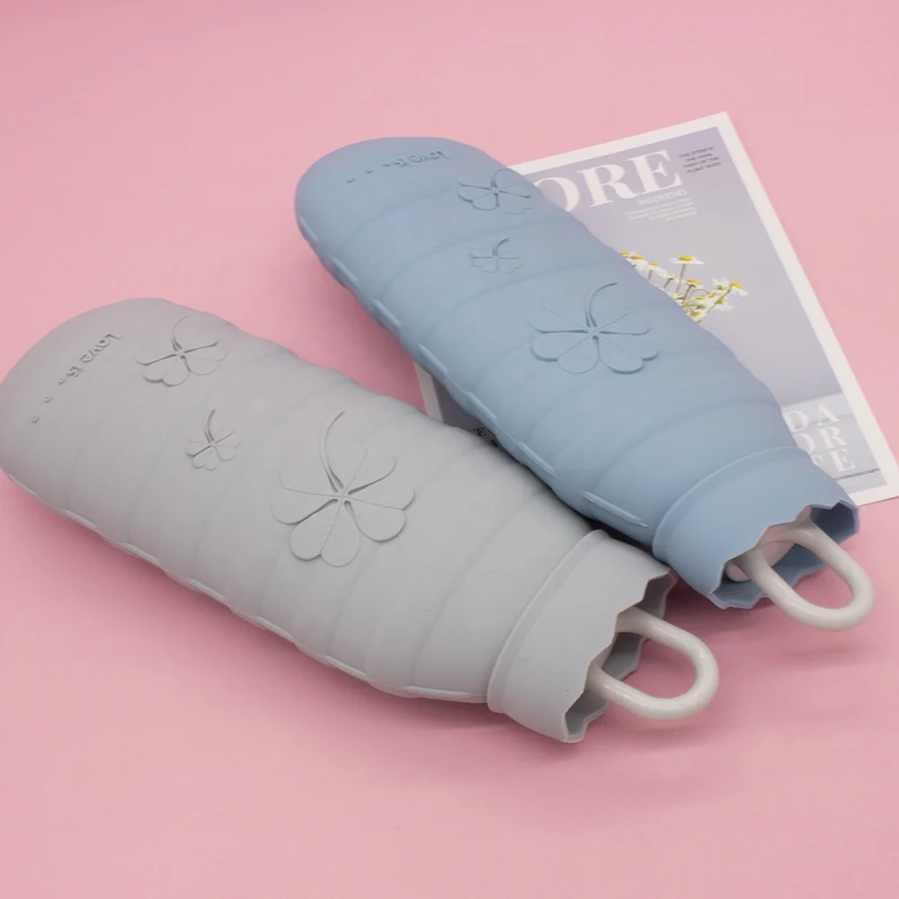 
Eco-friendly portable food grade silicone warm water bag for winter 