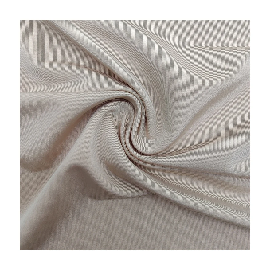 Beautiful Color Versatile Strong Favorite Natural High-Grade Lightweight 130Gsm 89% Polyester 11% Spandex Plain Fabric