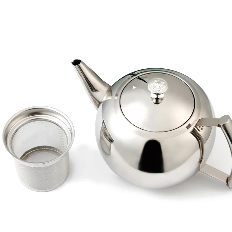 Stainless Steel Teapot With Infuser Filter Coffee Kettle Green Oolong Tea Jug