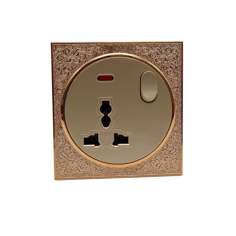 Best sell wholesale 13A multi-three hole with lamp competitive price outdoor electric explosion proof socket