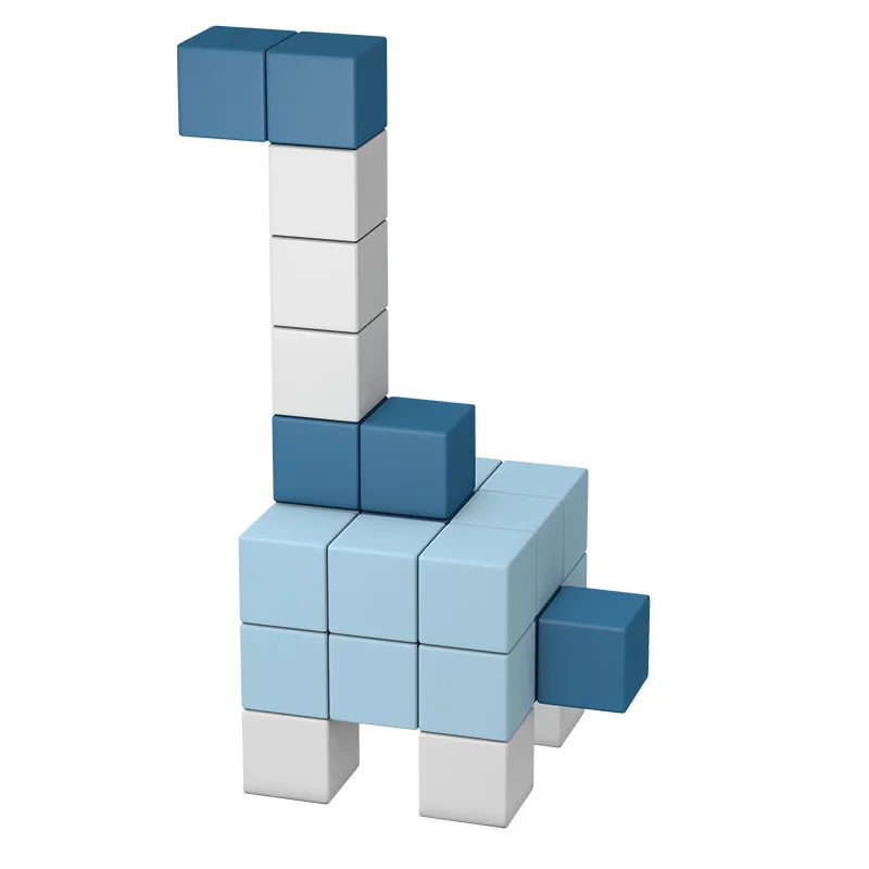 Yocolor factory PU leather Kids indoor soft play magnet blocks cube alphabets numbers  soft play area playground for kids