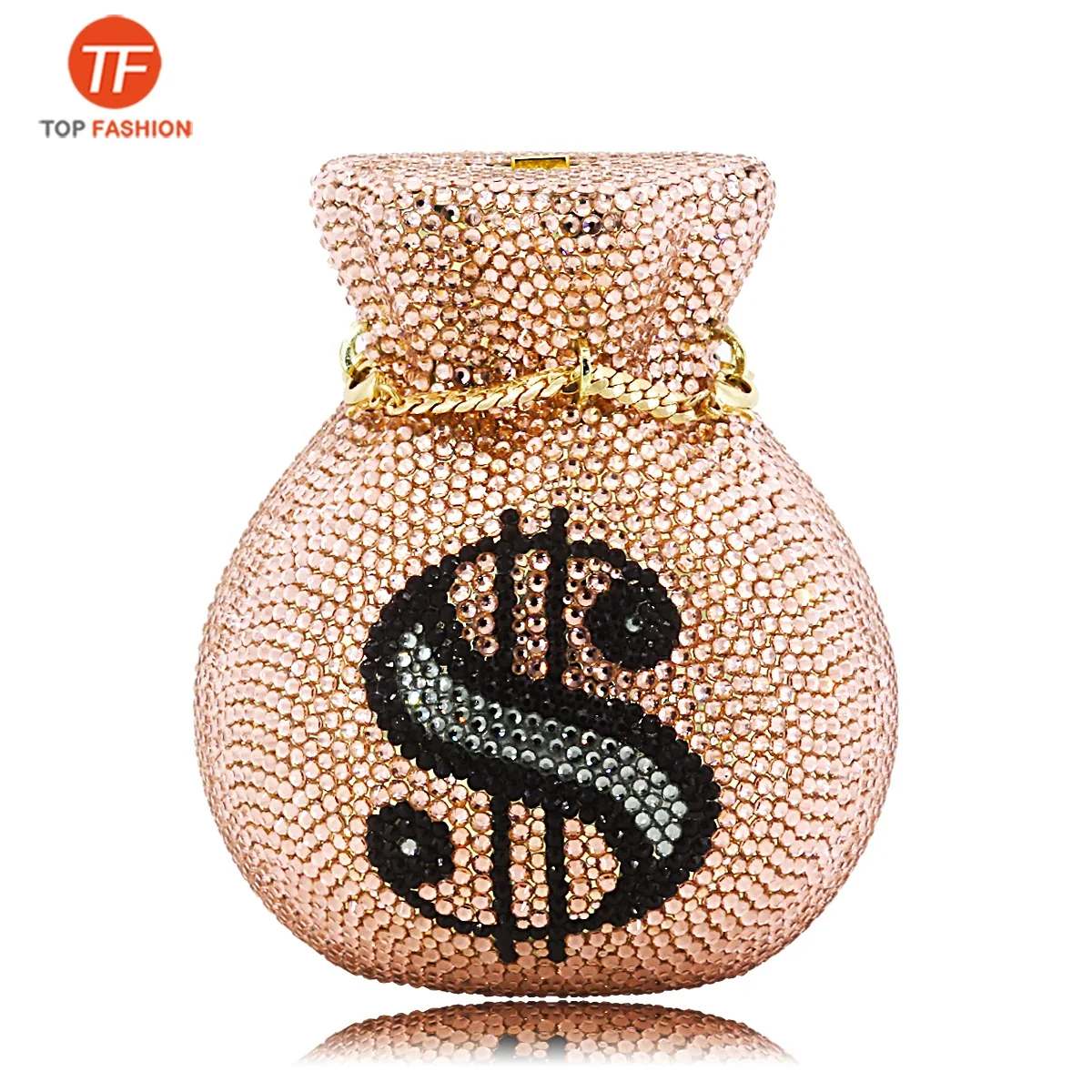 New Designed Luxury Women Evening Pouch Money Bags US Dollar Diamonds Crystal Clutches party purses