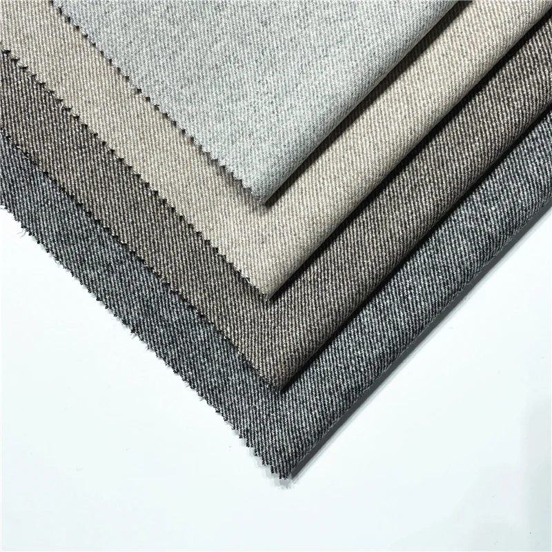 Шерстяная Смесь, яркий шелк, тканый саржевый флисовый шерстяной материал для пальто