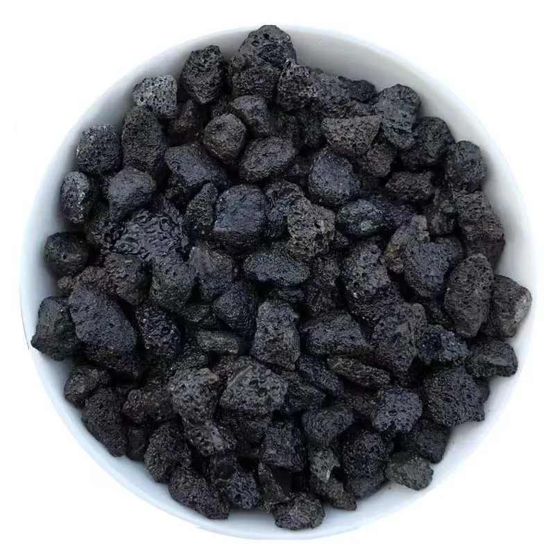 Naturally formed volcanic rocks are red and black, with uniform particles of 1-3cm and 3-5cm volcanic pumice stone for plants
