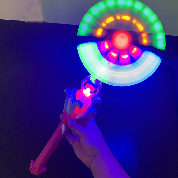 Factory Wholesale Mermaid electric rotating flash windmill Festival Must-Have: Rave-Ready Multicolored Glow Sticks
