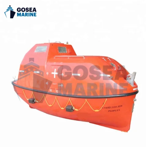 5M 25 persons F.R.P. totally enclosed life boat 5.9M free fall lifeboat 4.5M rescue boat with davit for good prices