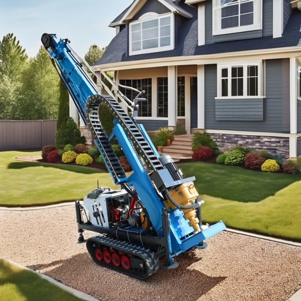 Customized Electric Hydraulic Portable DTH Rotary Drilling Rig Small Water Well Drill Machine Automatic Gear Core Home Use