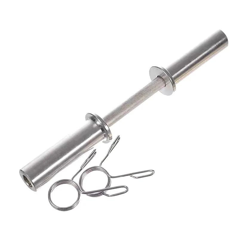 Barbell Curl Bar EZ Bar Strength Training Threaded Chrome Barbell Bar for Hip Thrusts