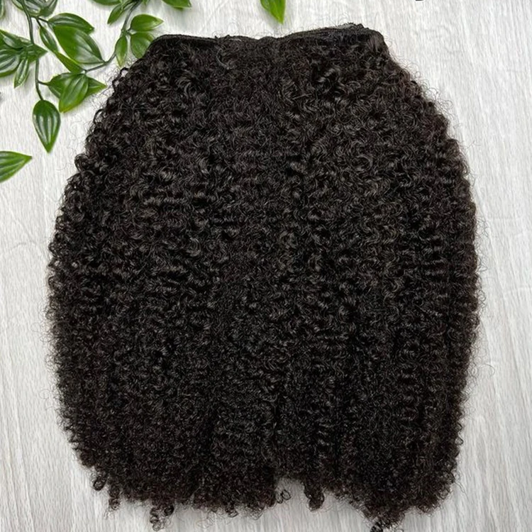 Raw unprocessed invisible clip in hair extensions 100human hair wholesale 100% virgin human hair clip ins