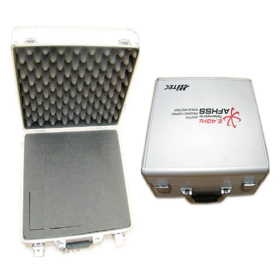 fashion aluminum suitcase hard camera case with die-cut foam
