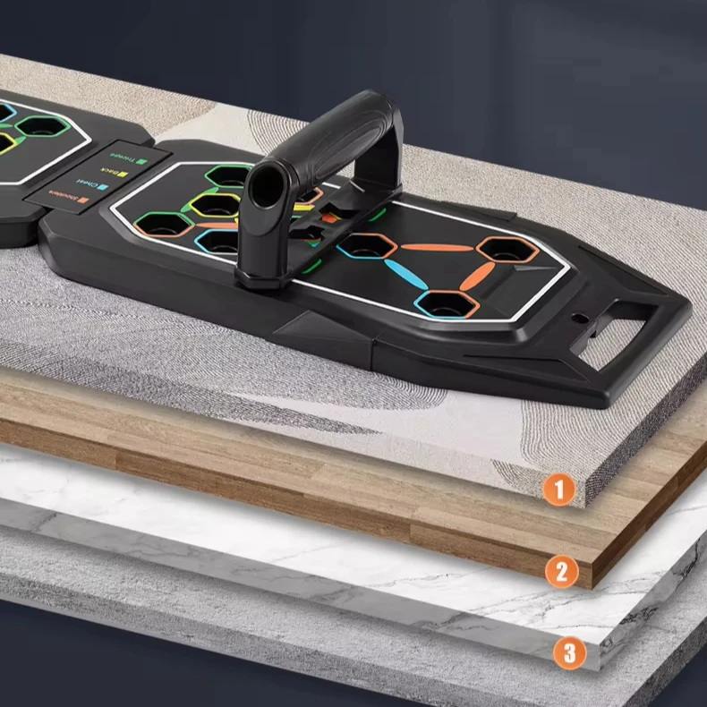 Low Price Consultation Push Up Rack Board System Training Fitness Home Use Portable Press Push Up Board