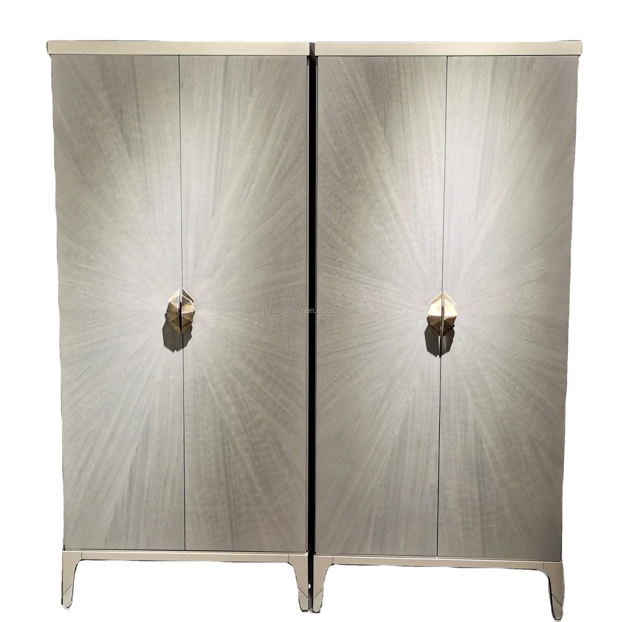 luxury classic wooden antique bedroom furniture set century modern garderobe armoire Wardrobe cloth cabinet