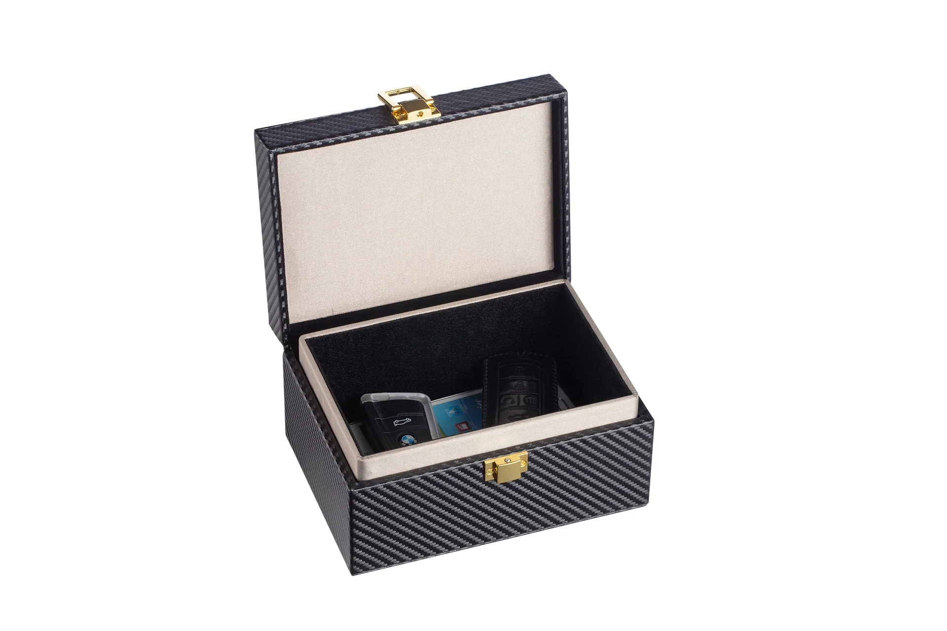 Signal Block for Keys, Phones, Cards, Key Holder Faraday Cage Blocking Signals for Keyless Entry, Safe Anti-Theft Car Key Lock