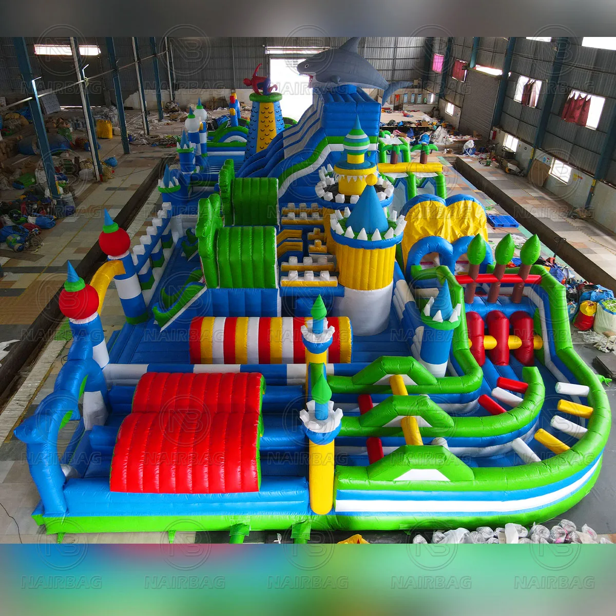 Giant Inflatable Amusement Parks Outdoor Kids Fun Game Big Bounce Castle World Largest Inflatable Theme Park For Sale