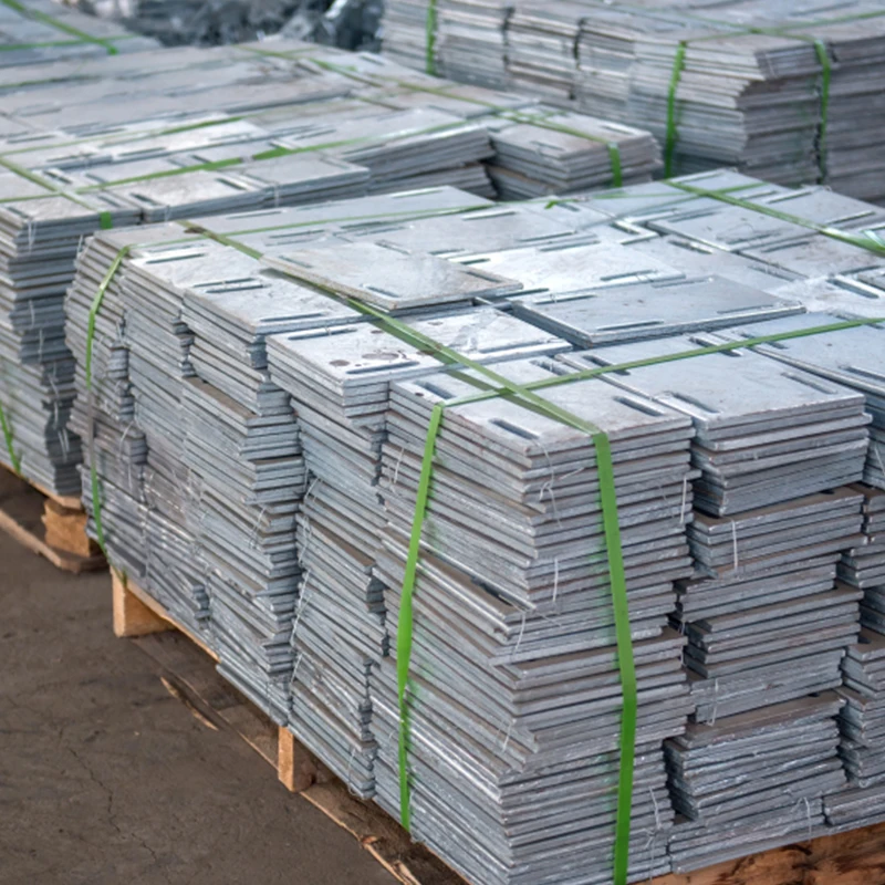 Manufacturer High Quality 4 Holes Carbon Base Plate Steel Embedded Parts Hardened Steel for Curtain Wall