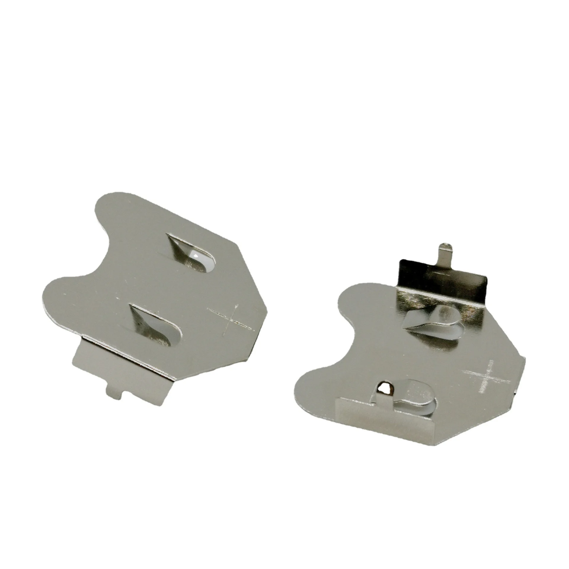 customized metal stainless steel flat leaf spring aaa cr2032 spring battery electrical contacts