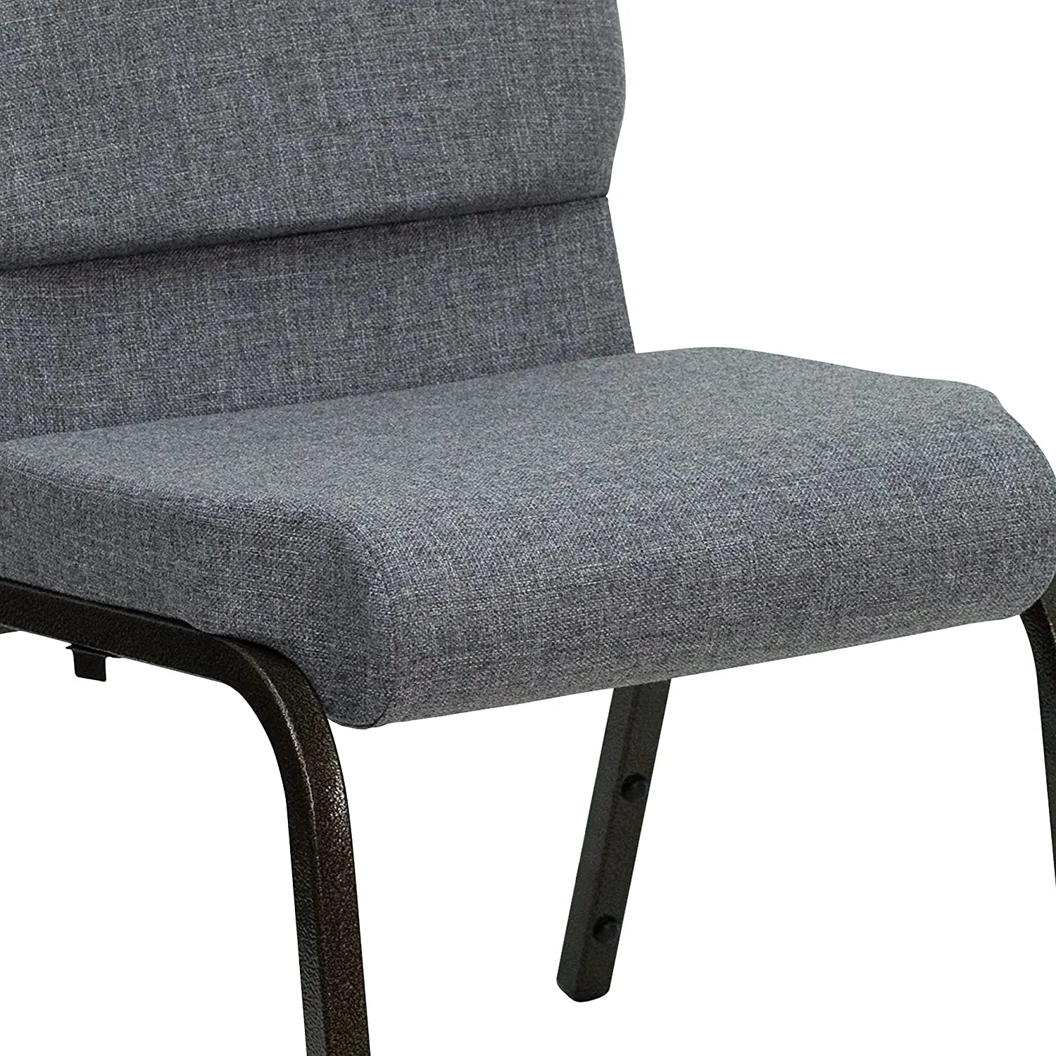Wholesale Cheap Used Modern Stack Gray Stackable Metal Aluminium Iron Steel Padded Interlocking Church Chair