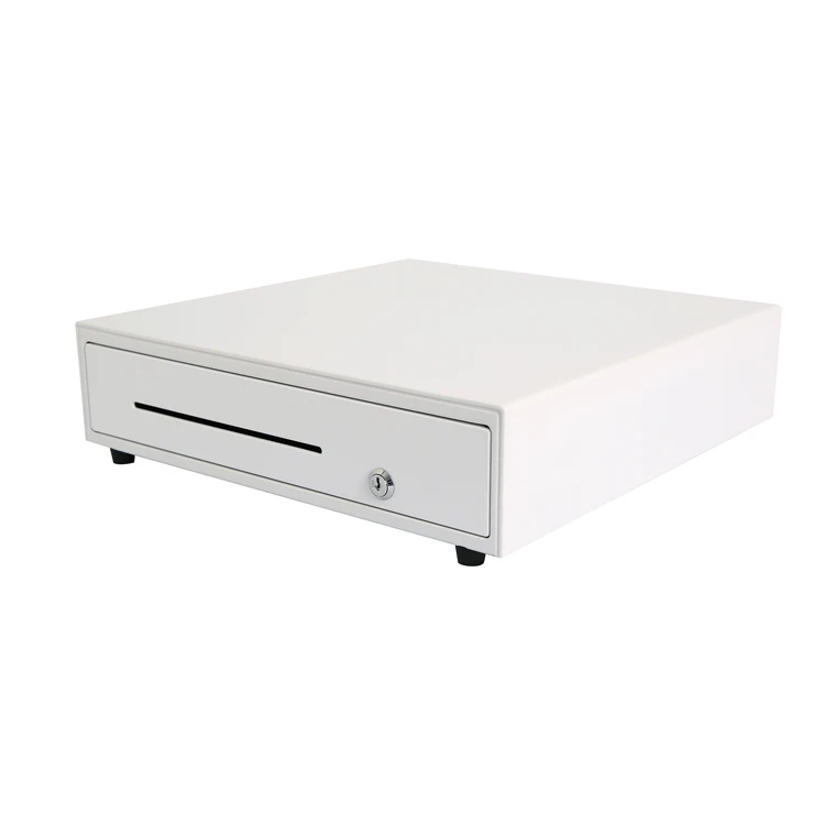 Хорошее качество, белый кассовый ящик с поддоном для супермаркета, кассовый аппарат