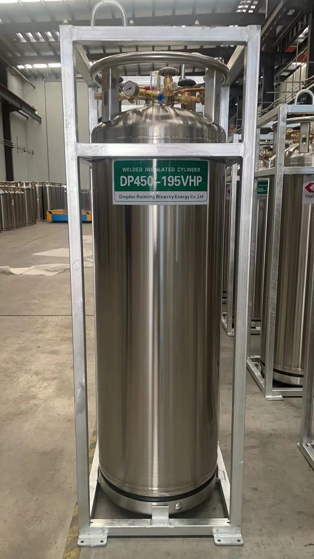 LNG LN2 LO2 Use Cryogenic Liquid Cylinder 175L/ 195L/210L