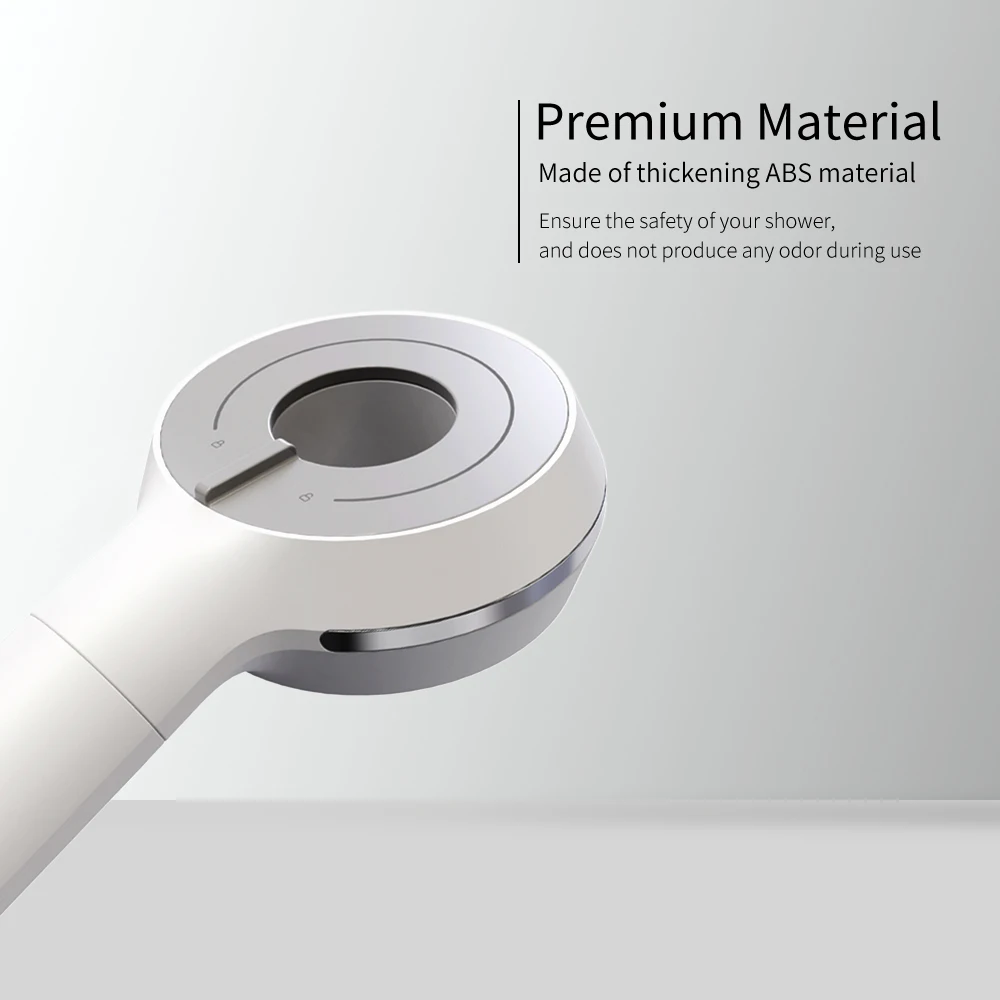 High-Pressure Filtered Shower Head with Handheld Rain Function Removes Micro Substances for Healthy Skin for Bathroom Use