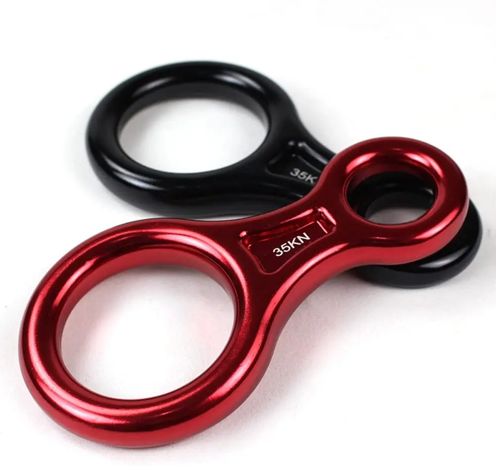 CE certified rock clmbing safety rescue rappeling figure 8 ring rope descender