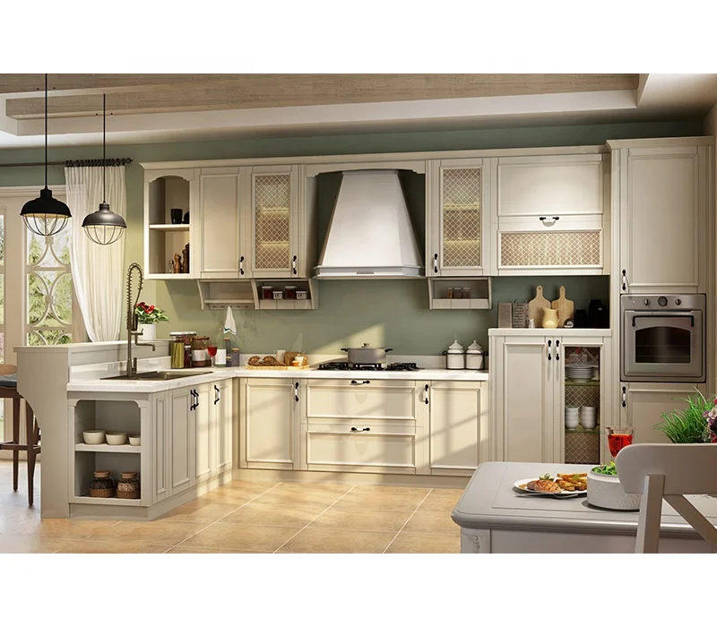 Modern luxury Apartment Modular Furniture Cupboard Kitchen Cabinets For Home