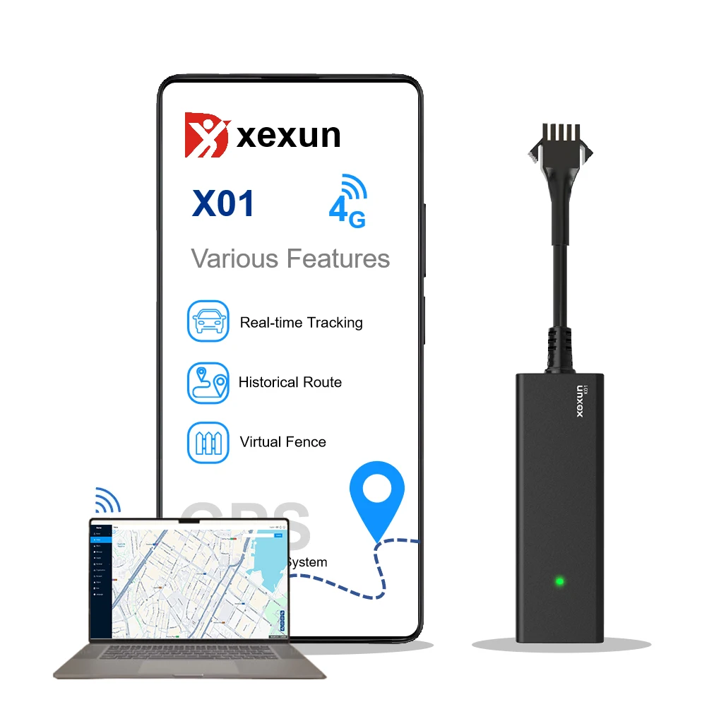 Xexun Real Time 4G Single Locator vehicle GPS Locator System ACC detection Gps Tracker for Motorbikes Car Bus