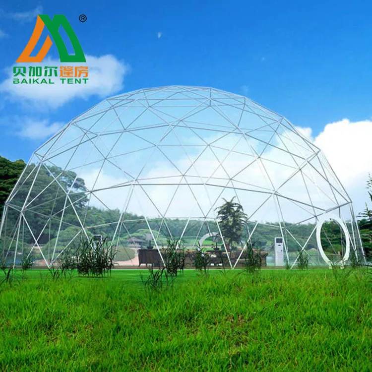 30 meters large outdoor dome greenhouse geodesic large Mongolian Baoge hotel tent