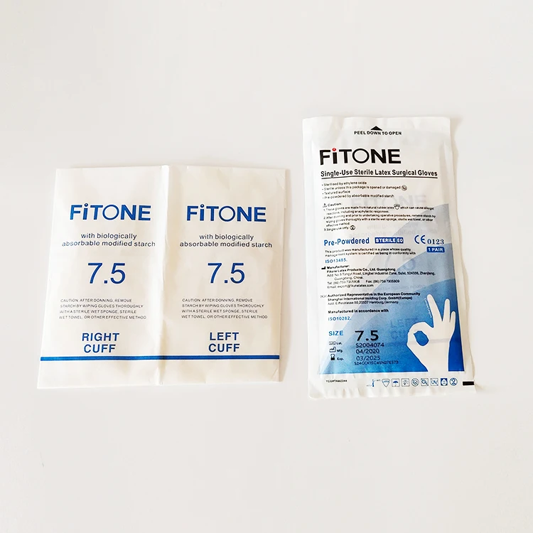 custom disposable latex sterile surgical gloves 100pcs machine making