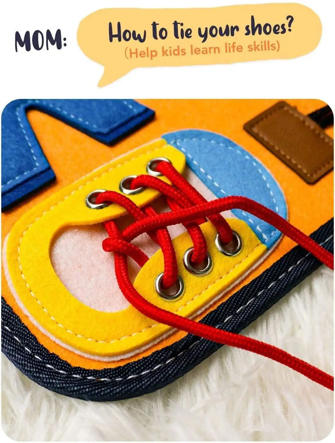 Felt Busy Board For Toddlers Educational Montessori Toys Toddler Activities BusyBoard in Dutch for 3 4 5 Years Old Boys Girls