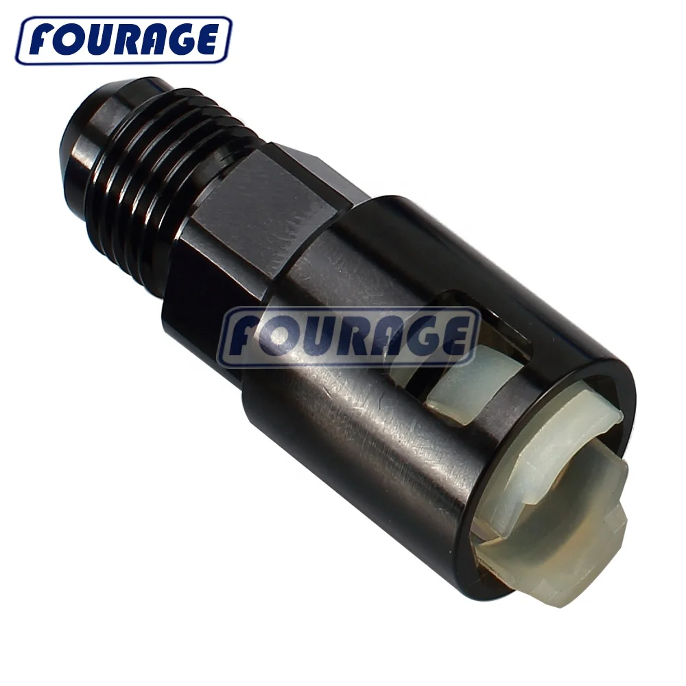 Aluminum Anodized Oil Fuel Line Quick Connect/Disconnect Adapter Male AN6 to 5/16 3/8 Female EFI Pipe Hose Fitting Connector