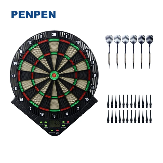Professional LCD Display Dart Game Machine Electronic Dartboard with 6 darts 24 extra tips