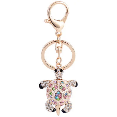 Hot sell custom made novelty sea turtle keychain OEM design animal shaped keychain