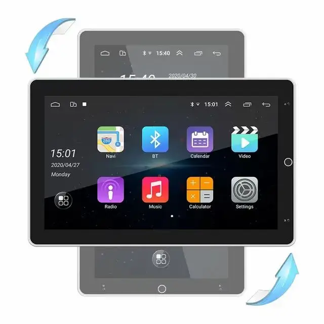 RTS/10.2 inch 8+256G, 360 degree auto-rotatable screen, built-in 4G+WIFI, 360, universal car dvd player for all models