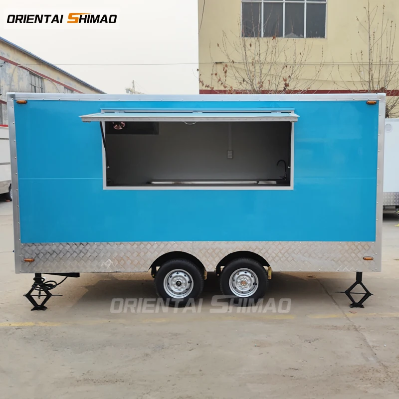 ORIENTAL SHIMAO fast truck taco elektro Street mobile food van ice cream cart coffee trailers for sale made in china