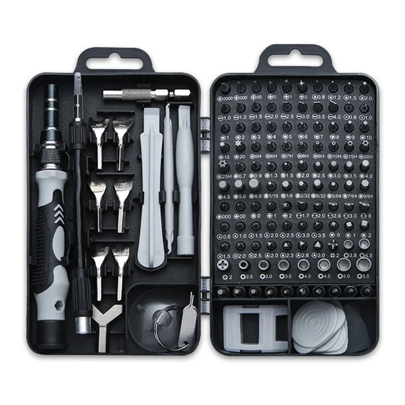Best Quality 135 in 1 S2 Steel multifunction electronics repair tool set for phone repair and computer repair with portable box