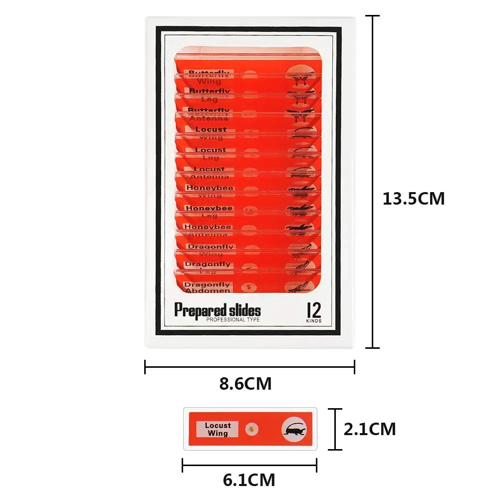 48 Kinds Homeschool Education Prepared Microscope Plastic Slides As Microscope Accessories