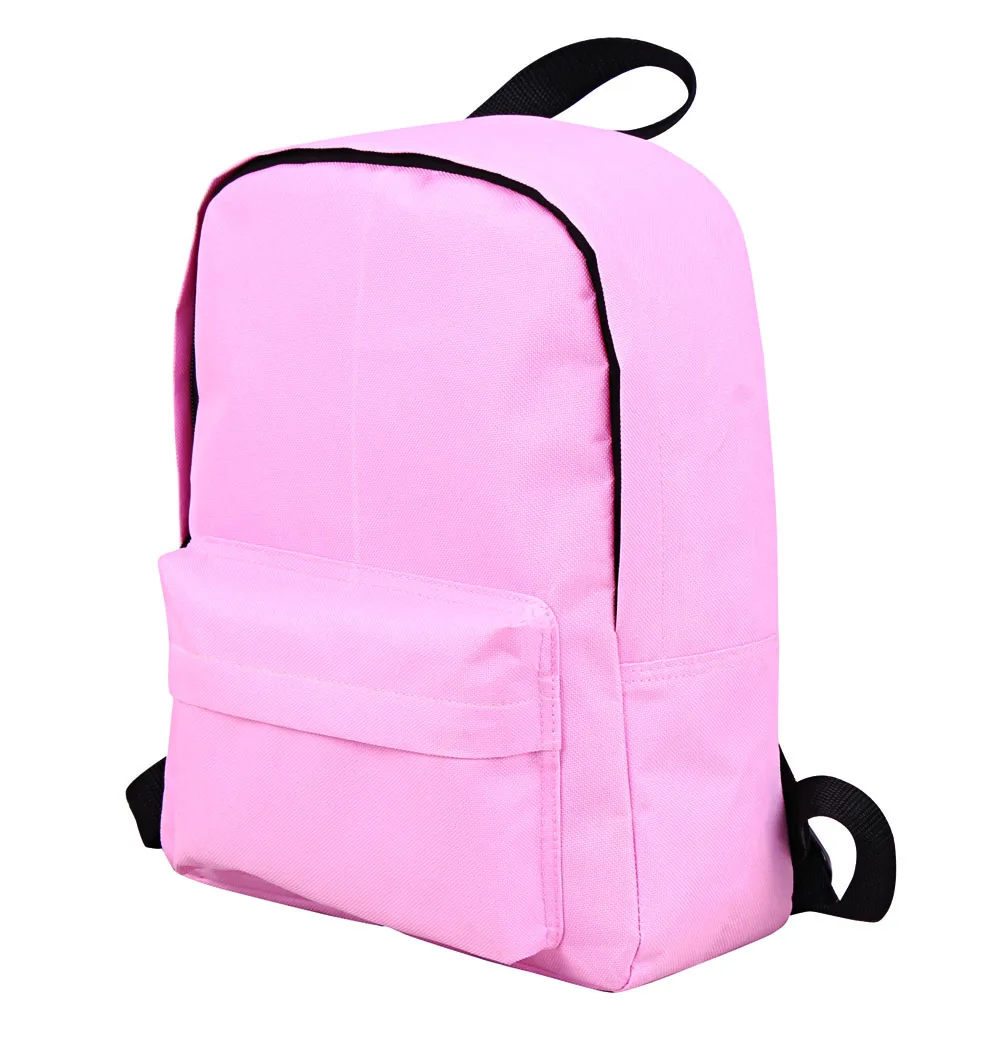 Рюкзак большой емкости с настраиваемым логотипом, сумка для путешествий, макарон, ярких цветов, новый светло-розовый нейлоновый рюкзак