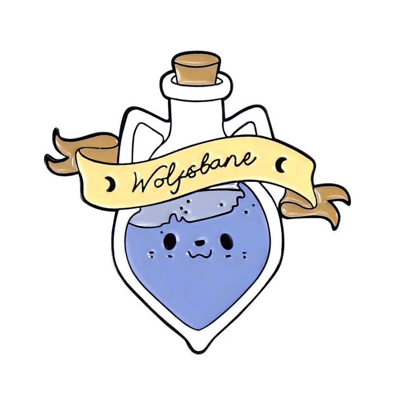 Wholesale Japan and South Korea Cartoon Enamel Pins Dripping Paint Brooch Custom Personality Enamel Bottle Enamel Lapel Pin