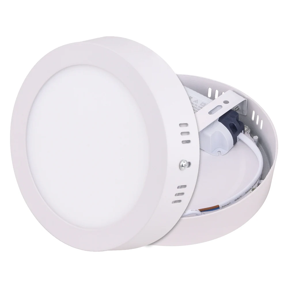 Алюминиевая панель с тонким поверхностным креплением Светодиодная потолочная световая 6 Вт 12 18 24