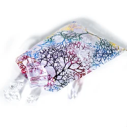 Coral organza bag new eyelash pouch Dried flower spice organza bags  Favors Drawstring  Sweets Pouches